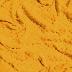 Dimple Dot Minky Fabric - MANGO - 58/60&quot; Wide By The Yard Baby Soft Raised Blanket Craft