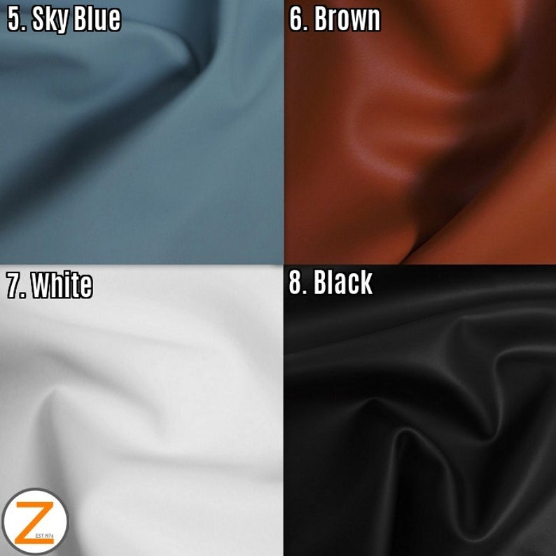 DuroLast™ Solid Vegan Anti-Stain Soft Silicone Vinyl Fabric - 9 COLORS - Sold By The Yard Accessories Projects Purses Eco-Friendly image 3