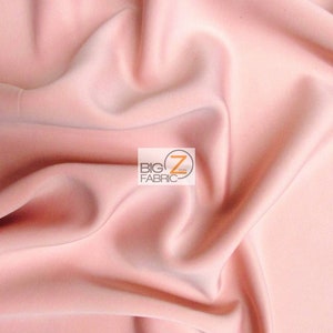 Neoprene Scuba Techno Athletic Double Knit All-Purpose Fabric - BLUSH - Sold By The Yard DIY Essential/Apparel Activewear