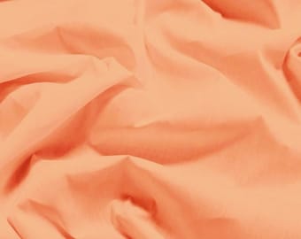 Solid Poly Cotton Fabric - PEACH - Sold By The Yard Polycotton 58"/60" Width (P211)