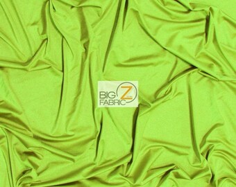 Tela de nailon elástica sólida para disfraces, color verde neón, de 58" o 60" de ancho. Se vende cortada a medida.