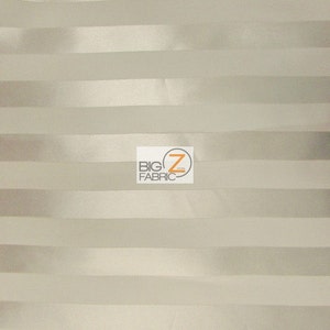 Stripe Jacquard Bridal Satin Fabric - IVORY - 60" Width Sold By The Yard Wedding Dress Decor Blazer Linings Table runner