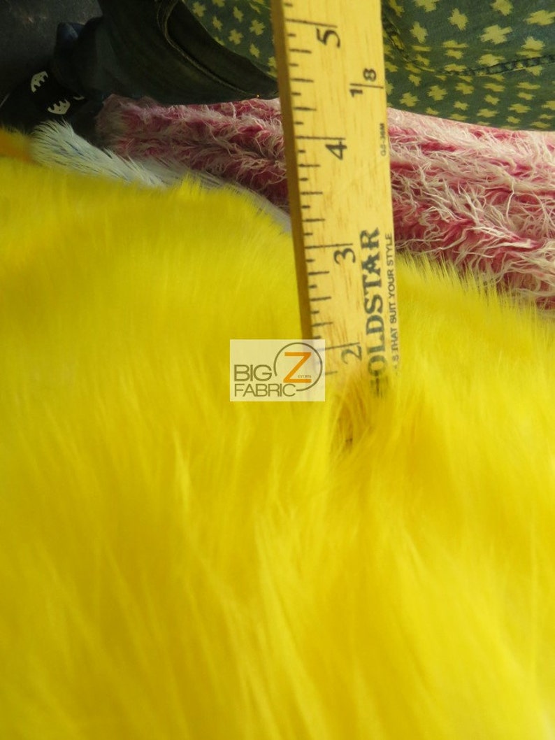 REDBLACK SPIKES By The Yard 66 Width Coats Costumes Scarfs Rugs Props Shaggy Frozen Shag Faux Fake Fur Long Pile Fabric
