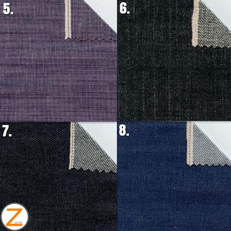 Assorted/japanese Selvedge Denim Fabric 12 STYLES by the Etsy