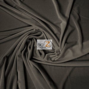 Stretch Velvet Velour Spandex 360 Grams Costume Fabric - CHARCOAL - 58&quot;/60&quot; Width Sold By The Yard