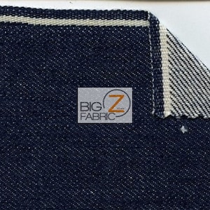 Assorted Selvedge Denim Fabric - Indigo (Cone Denim) - By The Yard Clothing DIY Accessories Hats Backpacks Jeans Apparel