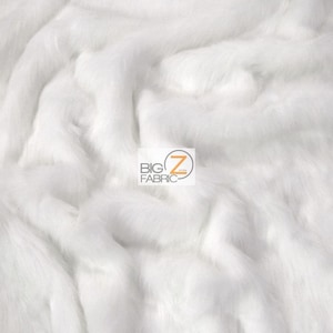 Solid Arctic Fox Fur Fabric - WHITE - By The Yard 58&quot;/60&quot; Width Coats Costumes Scarfs Rugs Props Clothing Accessories Boots