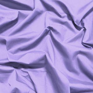 Solid Poly Cotton Fabric - LAVENDER - Sold By The Yard Polycotton 58&quot;/60&quot; Width (P196)