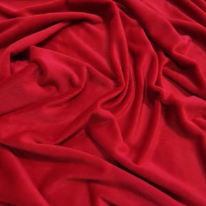 Minky Solid Baby Soft Fabric - RED - 58"/60" Width Sold By The Yard DIY Blanket Clothing Accessories Teddy Bears Hug-Z™
