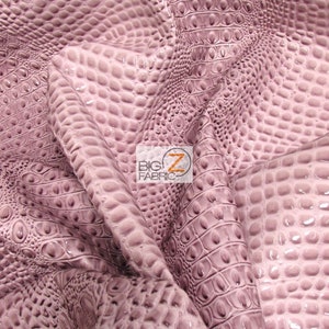 DuroLast™ Florida Gator 3D Embossed Vinyl Fabric - WINTER LILAC - By Yard Crocodile 2 Tone Faux Leather Upholstery Accessories
