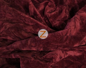 Crush Flocking Tapisserie d’ameublement Velour Velours Velours Tissu - BORDEAUX - par yard Draperie Canapés Costumes Party Décor Revêtements Antique Rideaux