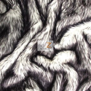 Candy Shag Faux Fur Fabric - BLACK - Sold By The Yard 64&quot; Width Coats Costumes Scarfs Rugs Blankets