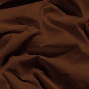 Solid Poly Cotton Fabric - BROWN - Sold By The Yard Polycotton 58&quot;/60&quot; Width (P202)
