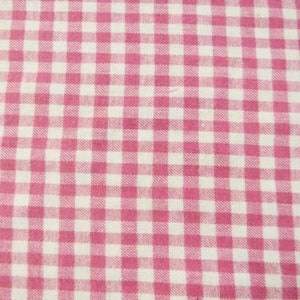 Tartan Plaid Uniform Apparel Flannel Fabric- White/Pink - 60&quot; Wide By The Yard Pajamas Shirts Clothing #J