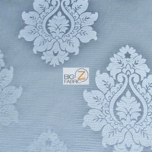 Damask Polyester Tablecloth Cover Decoration Fabric - SAGE - Sold By The Yard 58&quot; Width Sofa Curtains