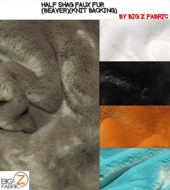 Half Shag Faux Fur Fabric (beaver)(knit Backing) - LIME - Sold by