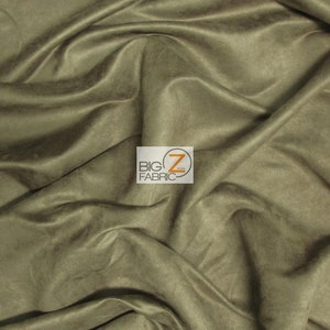 Microfiber Suède Bekleding Stof - SMOKE - 58&quot; Breedte Verkocht gesneden op maat Passion Suede Microsuede Kleding Mode Accessoires
