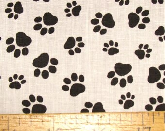 Poly Baumwolle Bedruckter Stoff Tierpfoten - 2 FARBEN - Verkauft lose Lagerware DIY Essential Masken Dekor Mode Bekleidung