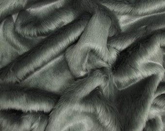 Short Shag Faux Fur Fabric - GRAY - Sold By The Yard 64" Width Coats Costumes Scarfs Rugs Props Short Pile