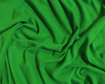 Solid Polar Fleece Fabric - KELLY GREEN - Sold By The Yard 60" Width