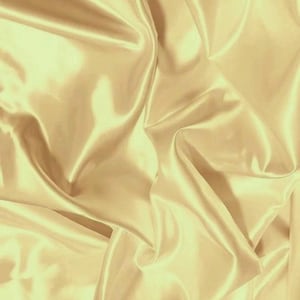 Solid Shiny Bridal Satin Fabric - CHAMPAGNE - By The Yard Bridesmaid Dresses Table Runners Wedding Gowns Party Decorations