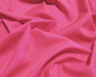 Poly-Baumwoll-Stoff - FUCHSIA - Als Meterware erhältlich Polycotton 150 cm Breite (P207)