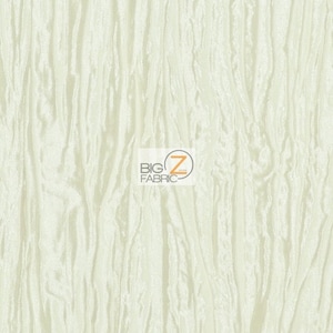 Crushed Taffeta Fabric - IVORY - 54" Width Sold By The Yard Creased Clothing Decorations Crafts