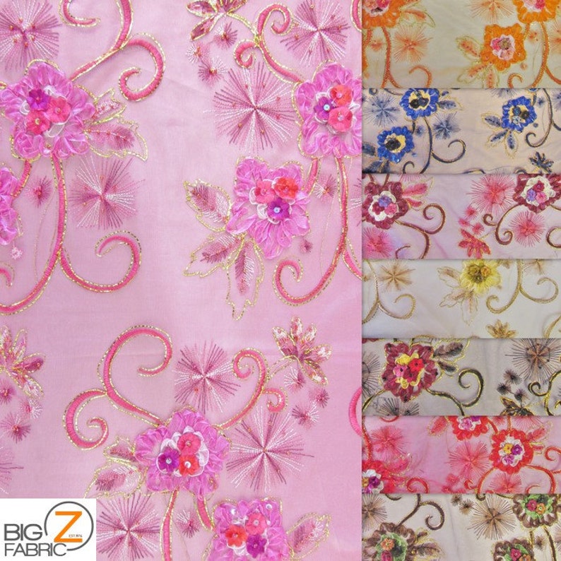 By The Yard Prom Wedding Homecoming Gown Celebrity Rosette Beaded Embroidery Dress Mesh Fabric GOLD