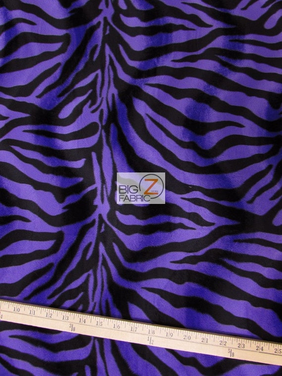 Zebra Print Velboa Faux Fur Purple/black Stripe Sold by | Etsy