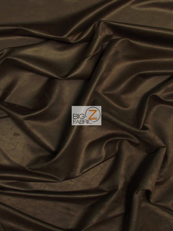 Buy Microfiber Suede Upholstery Fabric DARK CHOCOLATE 58 Width