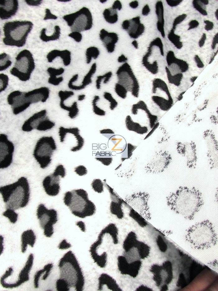 Snow Leopard Faux Fur Fabric | Fabric for Baby Blankets - The Fabric Mill