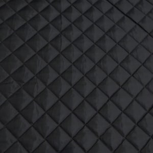 Quilted Polyester Batting Fabric - BLACK - 58&quot;/60&quot; Width Sold By The Yard