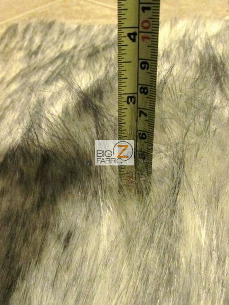 By The Yard Costume Clothing Accessories Scarf Coats Rugs Faux Fake Fur Animal Short Pile Coat Costume Fabric ARCTIC WOLF