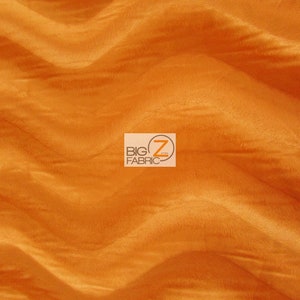 Tejido de piel sintética Wavy Velboa - NARANJA - Se vende cortado a medida - 58&quot;/60&quot; Ancho