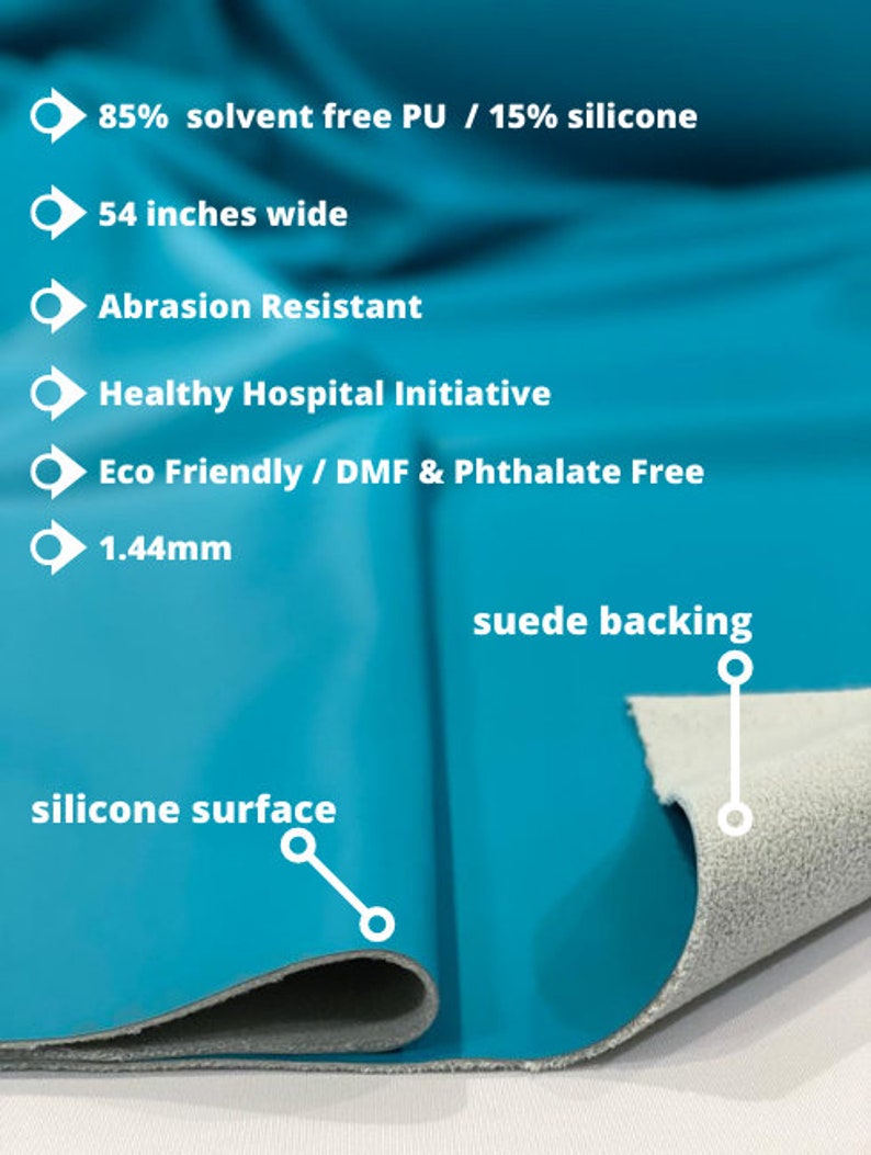 DuroLast™ Solid Vegan Anti-Stain Soft Silicone Vinyl Fabric - 9 COLORS - Sold By The Yard Accessories Projects Purses Eco-Friendly image 7