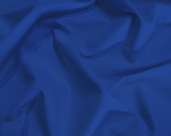 Solid Reversible Formal Poly Cotton Twill Fabric - ROYAL BLUE - Sold By The Yard Coats Jackets Skirts Pants Work Clothes