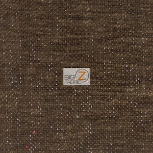 Sparkle Trend Chenille Upholstery Fabric - CHOCOLATE - Sold By The Yard Drapery Clothing 40,000 Double Rubs