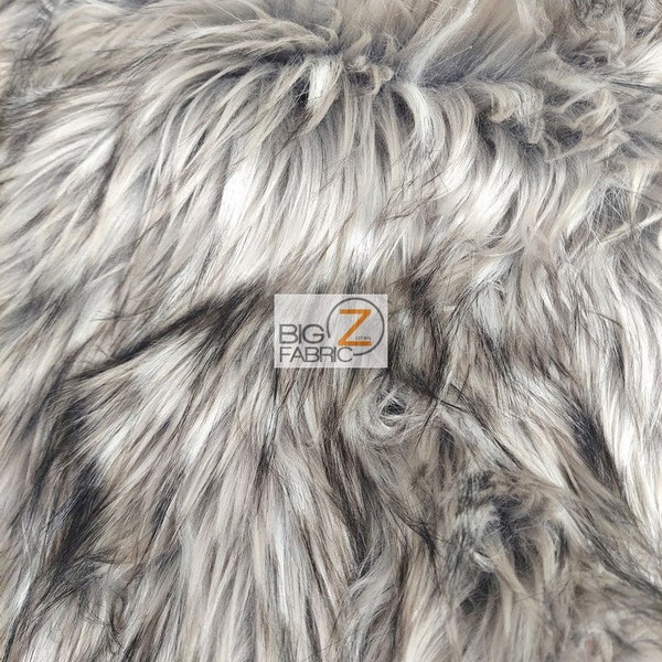 Faux Fake Fur Animal Short Pile Coat Costume Fabric  - GRAY WOLF - By The Yard Costume Clothing Accessories Scarf Coats Rugs