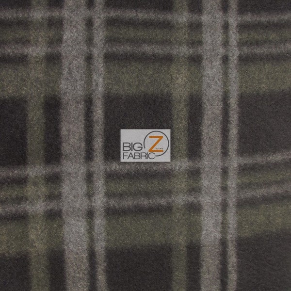 Fabric Tartan Plaid Fleece Fabric Etsy
