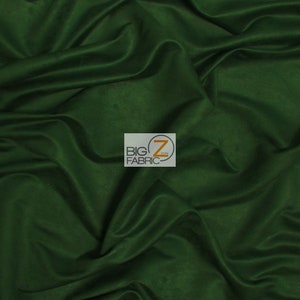 DuroLast™ Microfiber Suede Upholstery Fabric - HUNTER GREEN - 58&quot; Width Sold By The Yard Passion Suede Microsuede