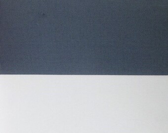 Cubierta de lona de rayas de 4" Exterior impermeable tela de vinilo anti-uv - GRIS OSCURO / MARFIL - 60 " Ancho vendido cortado a su tamaño
