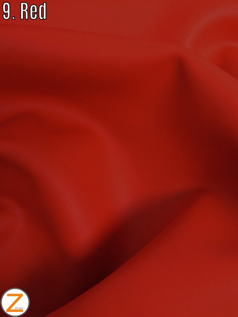 DuroLast™ Solid Vegan Anti-Stain Soft Silicone Vinyl Fabric - 9 COLORS - Sold By The Yard Accessories Projects Purses Eco-Friendly 9. Red