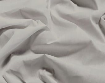 Solid Poly Cotton Fabric - GREY - Sold By The Yard Polycotton 58"/60" Width (P192)