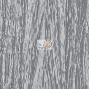 Crushed Taffeta Fabric - SILVER - 54" Width Sold By The Yard Creased Clothing Decorations Crafts