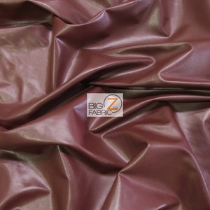 Solide Zwei-Wege-Stretch Spandex Kostüm Tanz Vinyl Stoff - BURGUNDY - verkauft Bulk-Lager 55/56&quot; Breite
