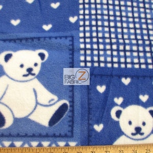 Teddy Plush Fabric, Sherpa Fabric, Fleece Fabric, by the Half Yard 