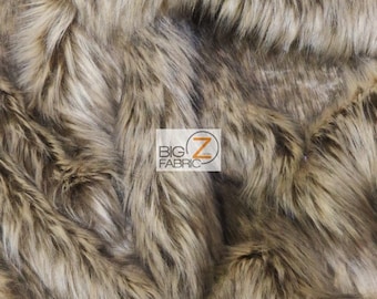 Faux Fake Fur Animal Long Pile Fabric - BABY TUNDRA WOLF (New Lot) - 60" Width Sold By The Yard Clothing Accessories Scar Rugs Costume