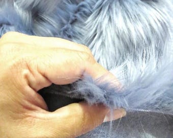 Solid Shaggy Faux Fur Fabric, 1.5" Pile Acrylic Faux Fur for Coats, Jackets, Blankets, Vests, Costumes & Accessories