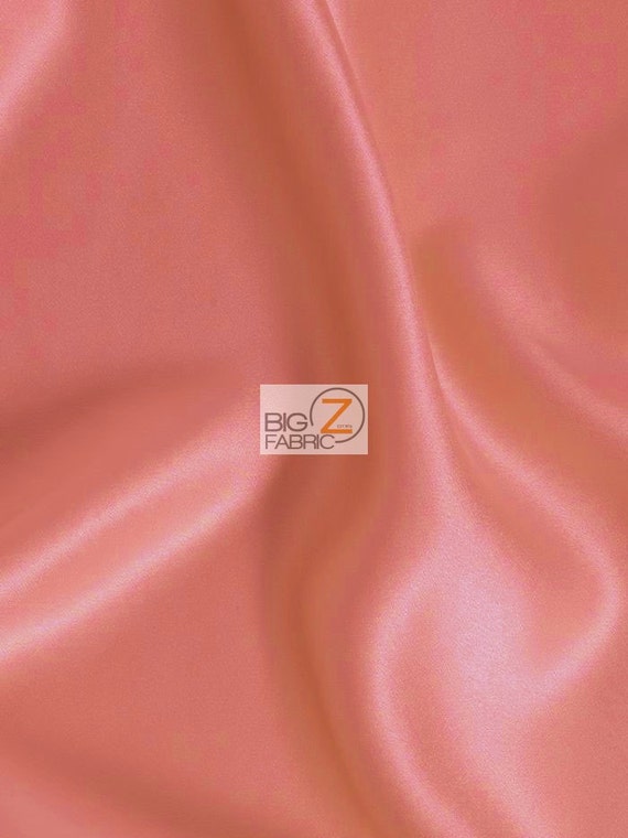 BY THE YARD DRESS GOWN HOME DECOR Fuchsia SOLID CREPE BACK SATIN FABRIC