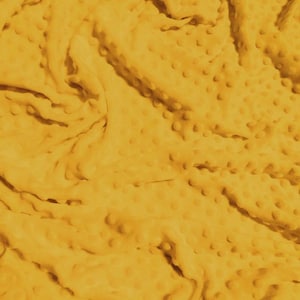 Dimple Dot Minky Fabric - CANARY YELLOW - 58/60&quot; Wide By The Yard Baby Soft Raised Blanket Craft